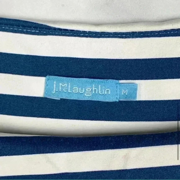 J. McLaughlin Nicola Striped Nautical Pencil Dress - Picture 8 of 9